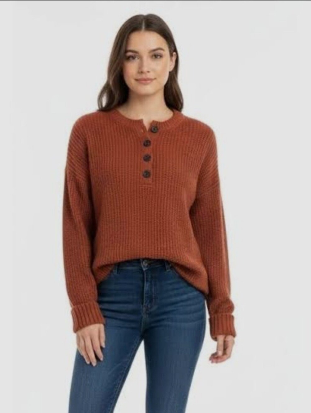 Natural Reflections Women's Burnt Orange Sweater Size XXL